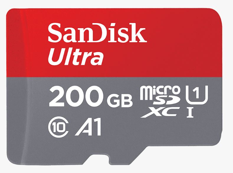 SanDisk 200GB Ultra microSD SDHC SDXC UHS-I Memory Card 100MB/s Full HD Class 10 Speed Google Play Store App for Android Smartphone Tablet
