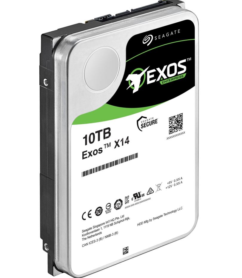 Seagate 10TB 3.5' SATA EXOS X14 Enterprise 512E-4KN 6GB/S 7200RPM HDD. 5 Years Warranty