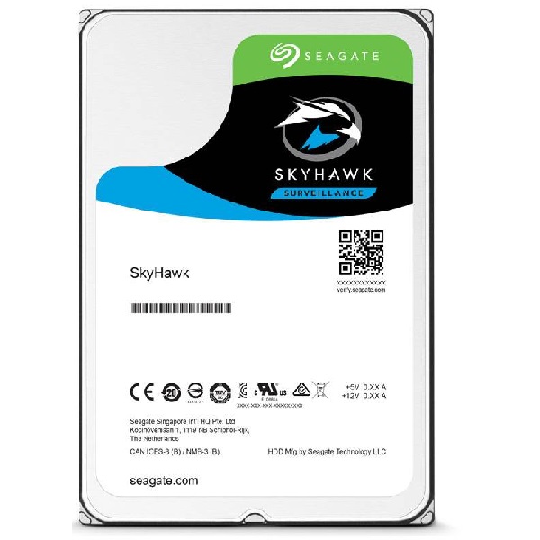 Seagate 2TB 3.5' SkyHawk Surveillance, 5900RPM SATA3 6Gb/s 64MB 24x7 HDD