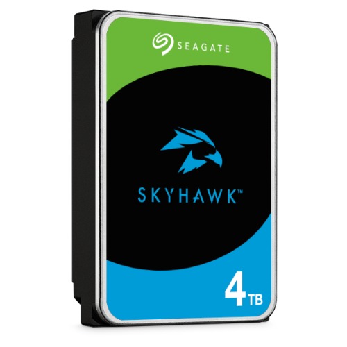 Seagate Skyhawk ST4000VX016 4TB Internal Hard Drive HDD, Video Recording up to 64 Cameras, 3.5 Inch, 64 MB Cache, SATA 6GB/s, Silver, FFP, incl. 3 Year Rescue Service