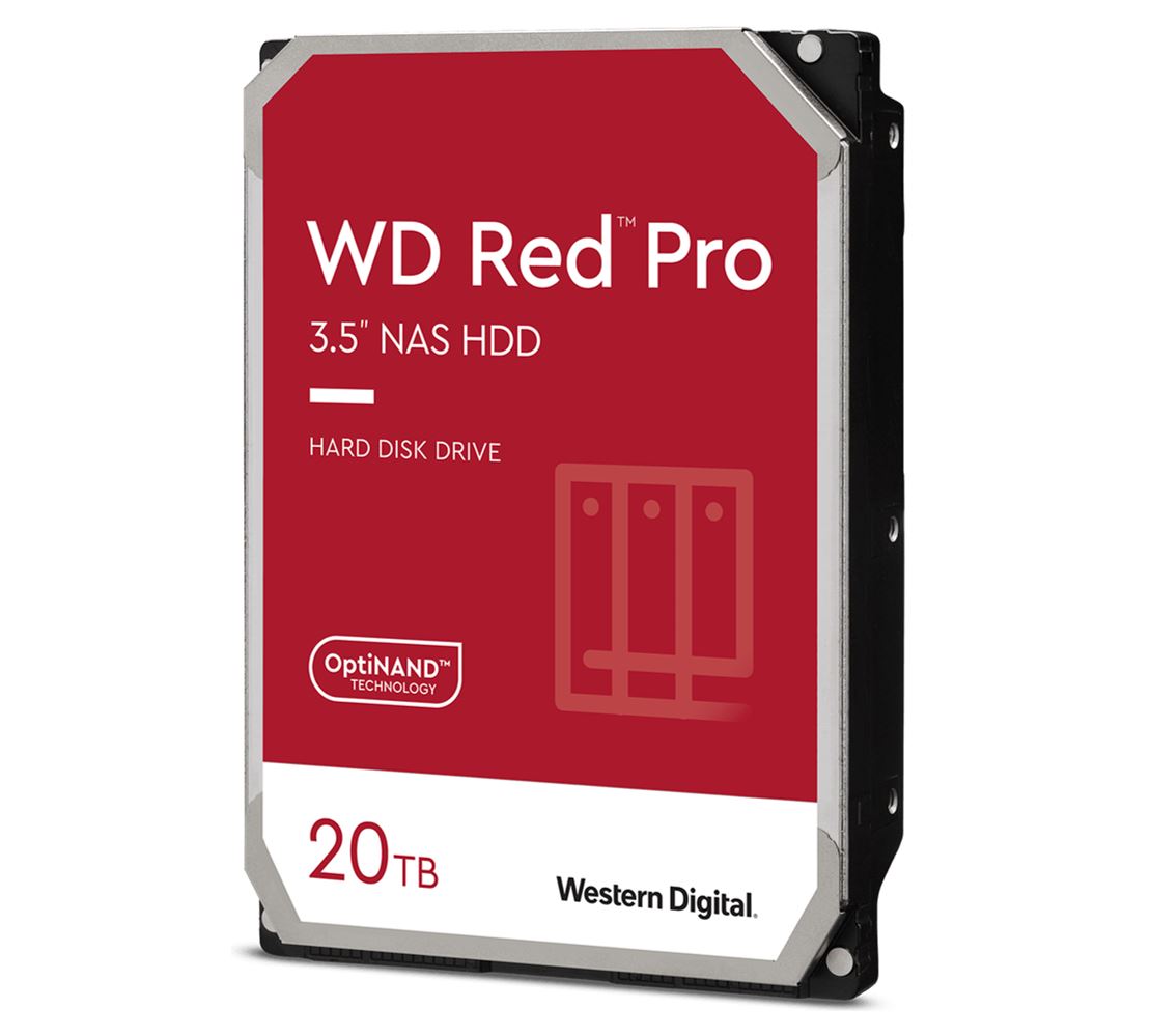 Western Digital WD Red Pro 20TB 3.5' NAS HDD SATA3 7200RPM 512MB Cache 24x7 300TBW ~24-bays NASware 3.0 CMR Tech 5yrs wty (LS) - WD202KFGX WD201KFGX