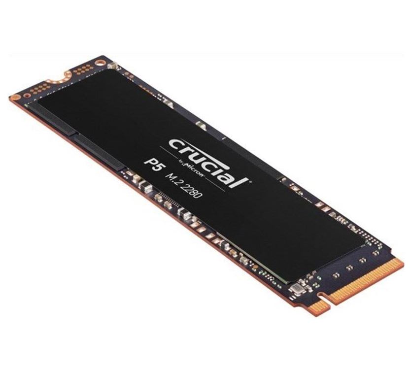 Crucial P5 2TB NVMe PCIe M.2 SSD - 3D NAND 3400R/3000W MB/s 1200TBW 1.8mil hrs MTBF Acronis True Image Cloning Rapid Full-Drive Encryption 5yrs wty