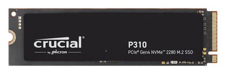 Micron (Crucial)-P Crucial P310 2TB Gen4 2280 NVMe SSD 7100/6000 MB/s R/W 440TBW 1000K/1200K IOPS 1.5M hrs MTTF Full-Drive Encryption M.2 PCIe4 5yrs CT2000P310SSD8-P