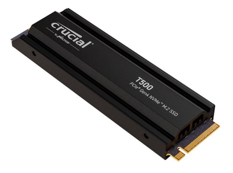 Micron (Crucial)-P CT2000T500SSD5-P Network hardware Crucial T500 2TB Gen4 NVMe SSD Heatsink - 7400/7000 MB/s R/W 1200TBW 1440K IOPs 1.5M hrs MTTF Acronis True Image Creative Cloud PS5 ~MZ-V8P2T0CW