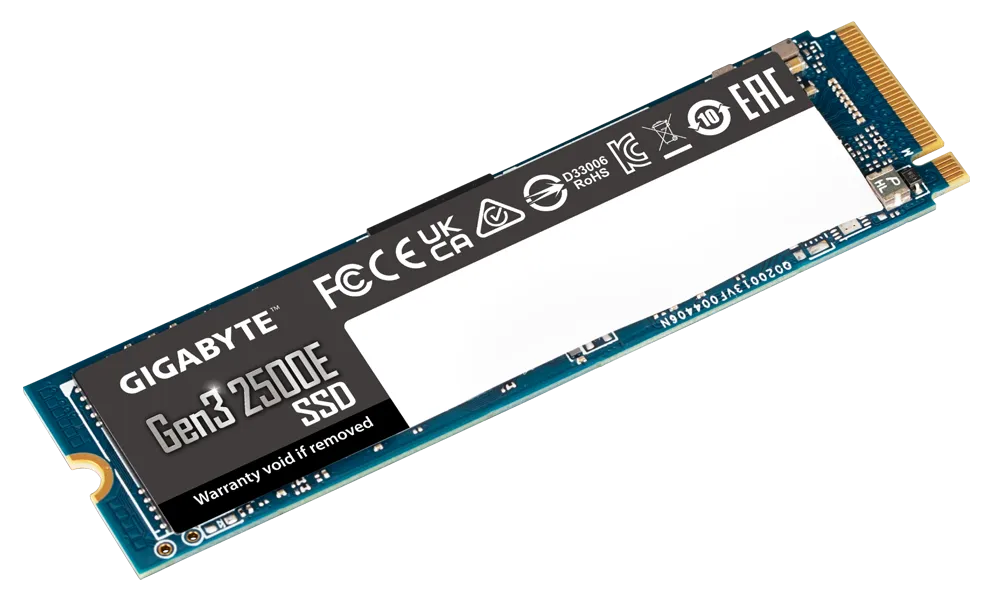 Gigabyte G325E 500G M2 500G PCIe 3.0x4, 2300/1500 MB/s 60k/240Kl MTBF 1.5m hr Limited 3 years or 240TBW