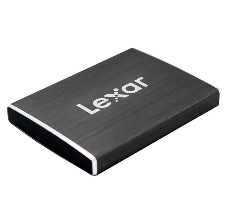 Lexar SL100 512GB External USB-C Portable Slim SSD - 550/400 MB/s Sleek Design Durable DataVault Lite Software(LS)