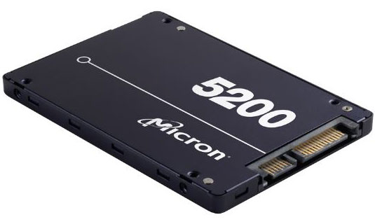 Micron 5200 ECO 1.92TB 2.5' SATA3 6Gbps 1DWPD SSD 3D TLC NAND 540R/520W MB/s 95K/22K IOPS 7mm Server Data Centre 3 Mil hrs 5yrs Crucial
