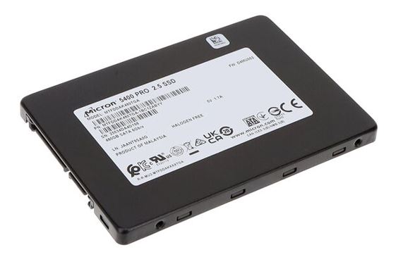 Micron (Crucial) Micron 5400 PRO 480GB 2.5' SATA Enterprise SSD 540R/520W MB/s 95K/37K IOPS 876TBW 1DWPD 3M hrs MTTF AES 256-bit encryption Server Data Centre 5yrs MTFDDAK480TGA-1BC1ZABYY