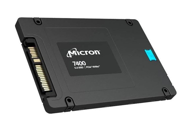 Micron (Crucial) Micron 7400 Pro 1.92TB Gen4 NVMe Enterprise SSD U.3 6500/2200 MB/s R/W 430K/95K IOPS 14400TBW 1DWPD 2M hrs MTTF Server Data Centre 5yrs MTFDKCB1T9TDZ-1AZ1ZABYY