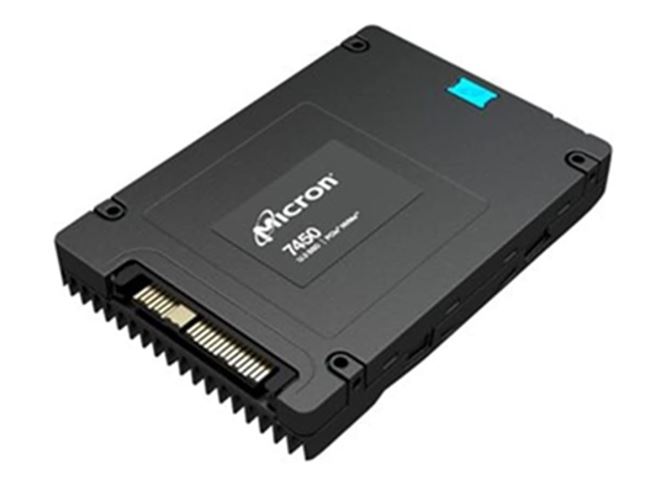 Micron (Crucial) MTFDKCB7T6TFR-1BC1ZABYYR Computer system Micron 7450 Pro 7.68TB Gen4 NVMe Enterprise SSD U.3 6800/5600 MB/s R/W 1000K/215K IOPS 14000TBW 1DWPD 2M hrs MTBF Server Data Centre 5yrs
