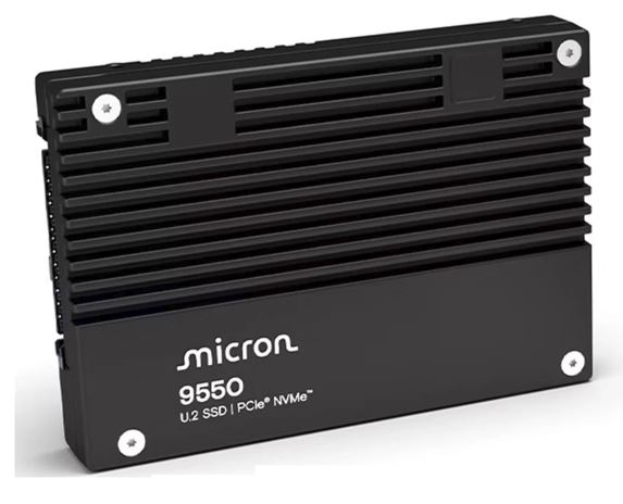 Micron (Crucial) MTFDLAL7T6THA-1BK1DABYY Micron 9550 Pro 7.68TB Gen4 NVMe Enterprise SSD U.2