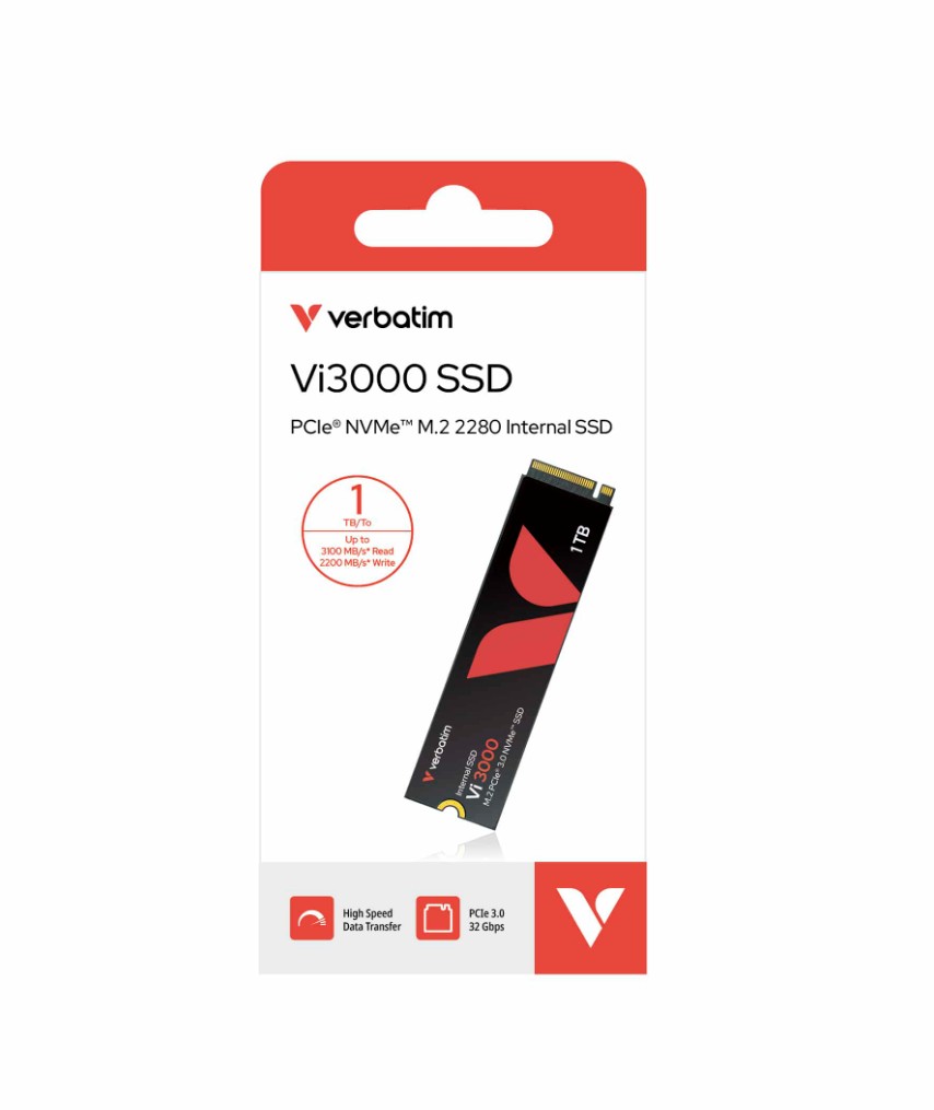 VERBATIM 49375 - VI3000 NVME M.2 INTERNAL SSD 1TB