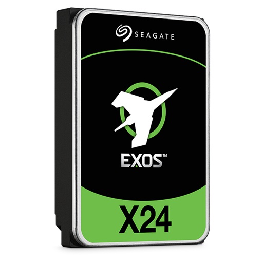Seagate Exos X24 24TB Enterprise Internal Hard Drive HDD - 6GB/s SATA 7200RPM 2.5M MTBF (ST24000NM002H)