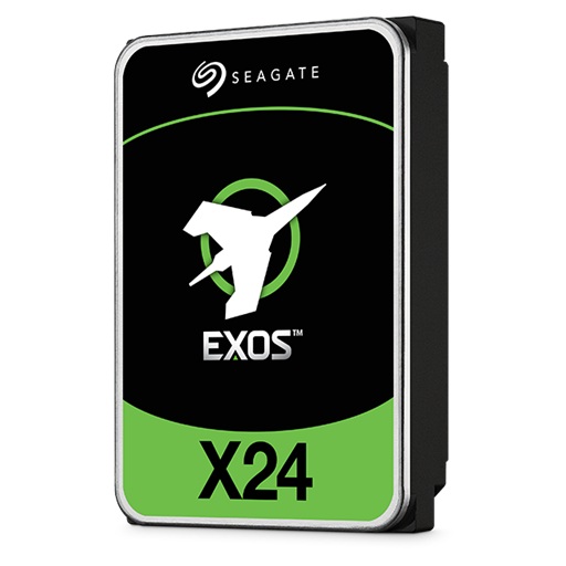Seagate Exos X24 24TB Enterprise Internal Hard Drive HDD - 6GB/s SATA 7200RPM 2.5M MTBF (ST24000NM002H)
