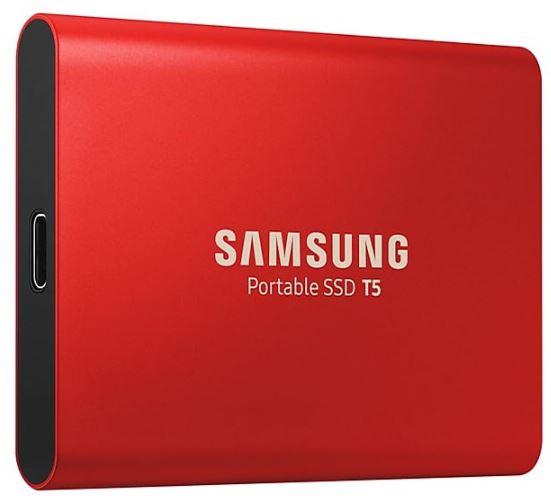 Samsung T5 1TB Portable External SSD 540MB/s USB3.1 Gen2 Type-C 10Gbps V-NAND Shock Resistant Password Protection Win Mac 3yrs wty