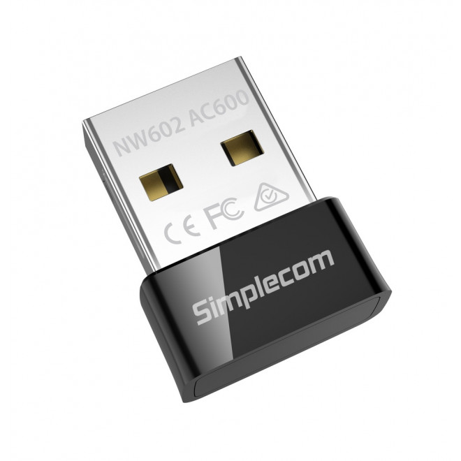 Simplecom NW602 AC600 Dual Band Nano USB WiFi Wireless Adapter NWTL-ARCHERT2U NWTL-ARCHERT2UNANO