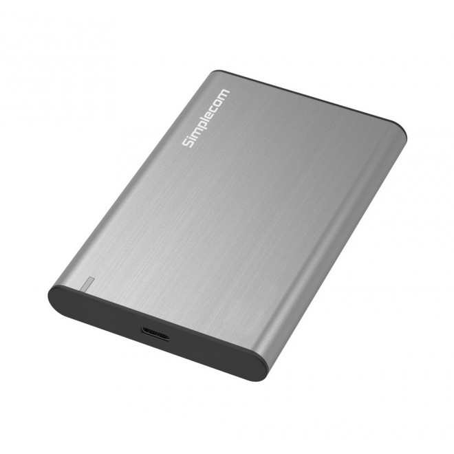 Simplecom SE221 Aluminium 2.5'' SATA HDD/SSD to USB 3.1 Enclosure Silver