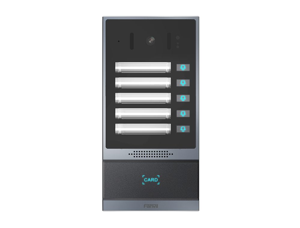 Fanvil i63 Outdoor Audio/Video Intercom, 2 SIP Lines, 5 DSS Keys, PoE, IP66 & IK07, RFID Reader , ONVIF, 2Yr Warranty
