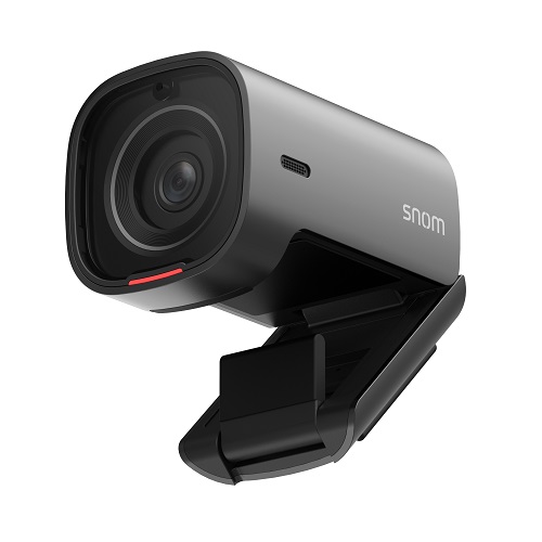 Snom V420 4K webcam, 8MP sensor, 4K@30fps, beamforming microphone array, 3 microphones, USB-C, Zoom, Teams, Webex, Google Meet compatible
