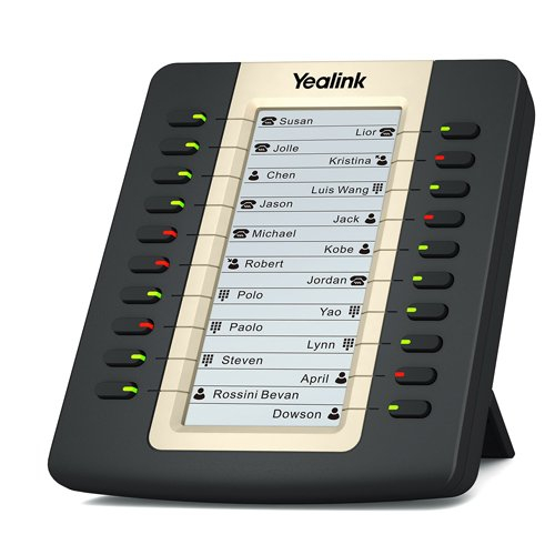 Yealink EXP20 expansion board for SIP-T27P/SIP-29G, LCD screen, 20 Dual LED's. Supports up to 6 units
