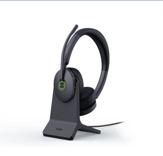 Yealink WH68-H-CS Business Phone WH68 Hybrid with Charging Stand DECT & Bluetooth Wireless Technology, 4-Mic Hybrid ANC, 4-Mic Noise Cancellation, All-Day-Wearing Comfort