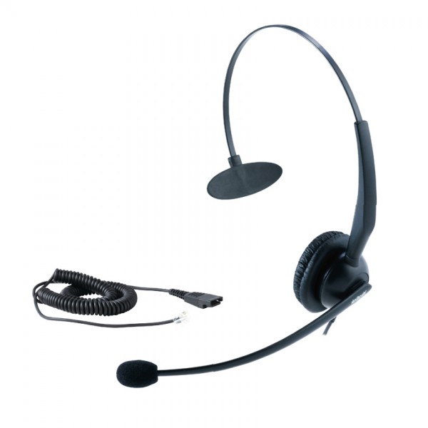 Yealink YHS33 Wideband Headset for Yealink IP Phone, RJ9 Connection, Over the Head, Mono, Noise Cancelling Microphone, Plug and Play