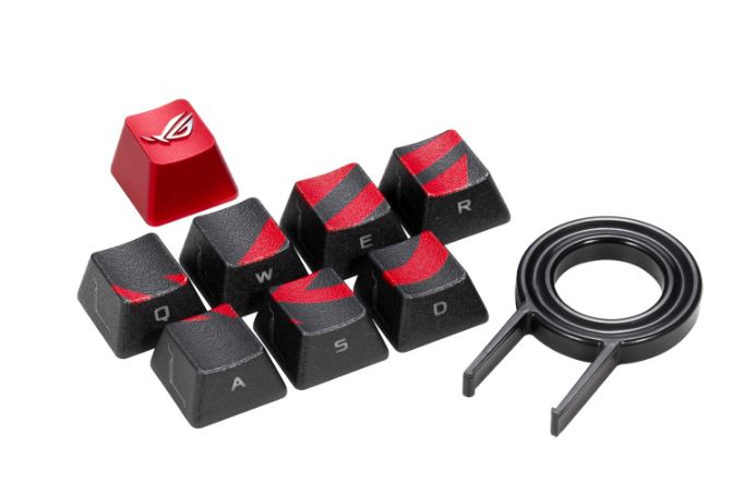 ASUS AC02 ROG GAMING KEYCAP SET  Premium Textured Side-Lit Design for FPS/MOBA Keys