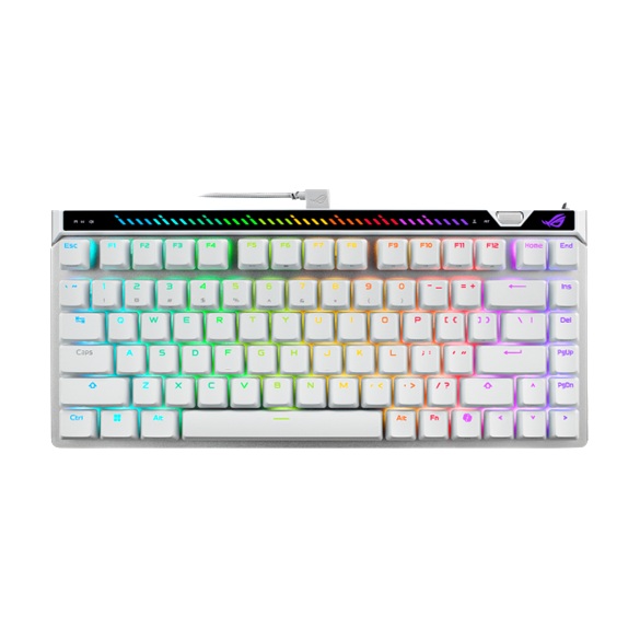 ASUS M705 ROG Falchion Ace 75 HE Gaming Keyboard - WHITE, HFXV2Magnetic, USB2.0TypeC, 75%,8000Hz, 0.125ms, Windows10/11, GearLink
