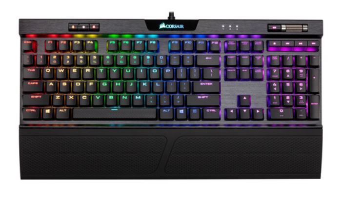 Corsair K70 MK.2 RGB Gaming™ Rapidfire Low Profile Keys, MX Speed.USB Pass-Through Port, Backlit RGB LED, Mechanical Keyboard