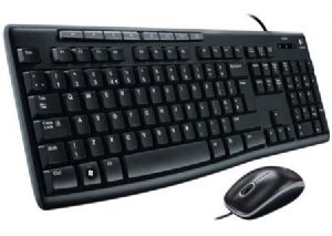 Logitech MK200 Media Keyboard and Mouse Combo 1000dpi USB 2.0 Full-size Keyboard Thin profile Instant access to applications