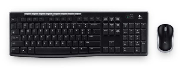Logitech MK270R Wireless Keyboard and Mouse Combo 2.4GHz Wireless Compact Long Battery Life 8 Shortcut keys ~KBLT-MK235