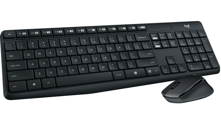 Logitech MK315 Quiet  durable Wireless Keyboard  Mouse Combo Media Key Long Battery Life Comfortable