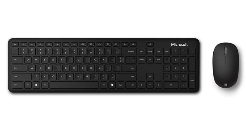 Microsoft Bluetooth Desktop Bluetooth Mouse  Keyboard Black