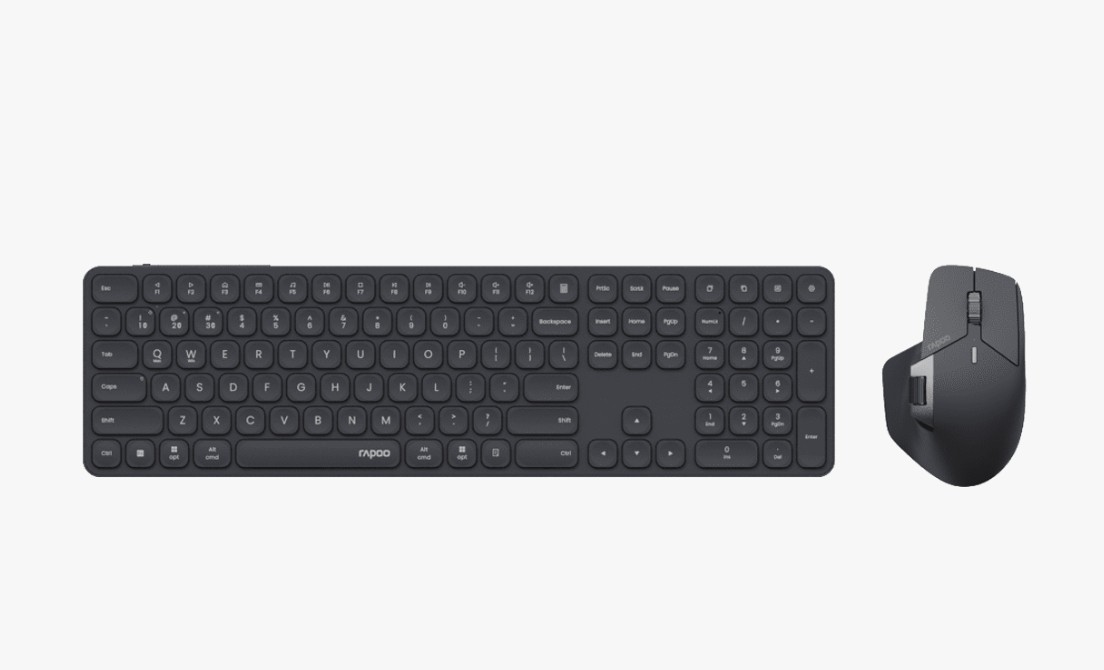 Rapoo Network hardware 9560M Multi-mode Wireless Ultra-slim Mouse & Keyboard Combo