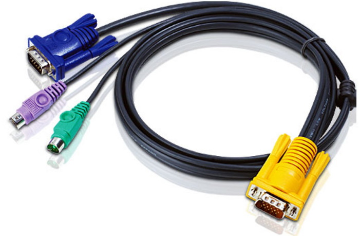 Aten KVM Cable SPHD15M - PS2M, PS2M, HD15M 1.2m