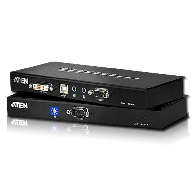 Aten USB Single Link DVI KVM Console Extender with Audio  RS232 - 1920x1200