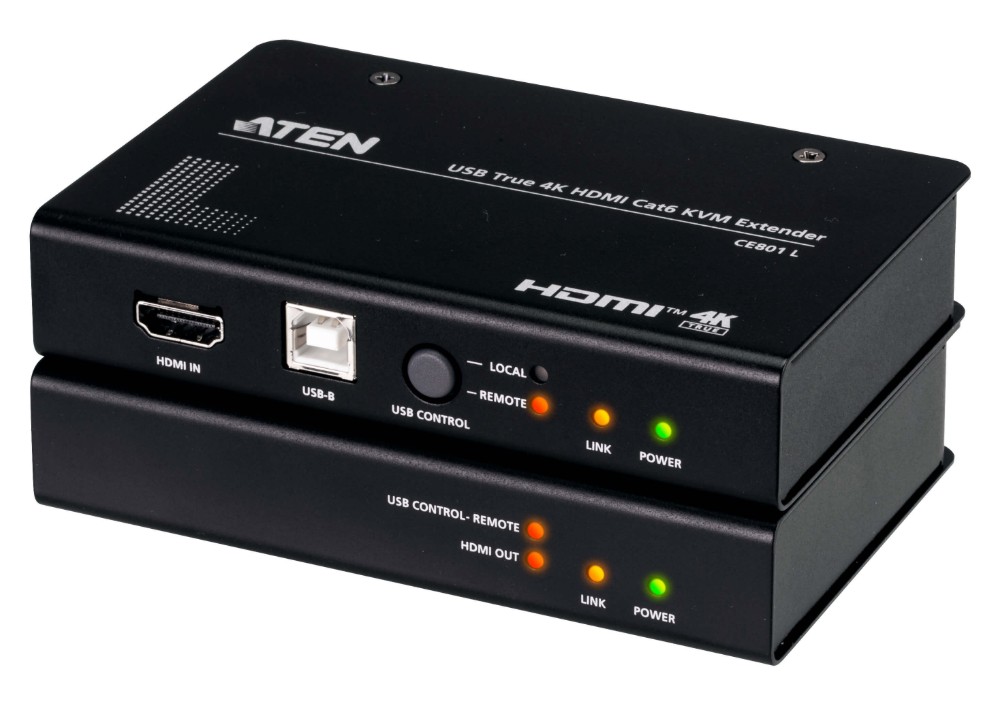ATEN USB True 4K HDMI Cat 6 KVM Extender (4K @ 70 m) CE801-AT-U