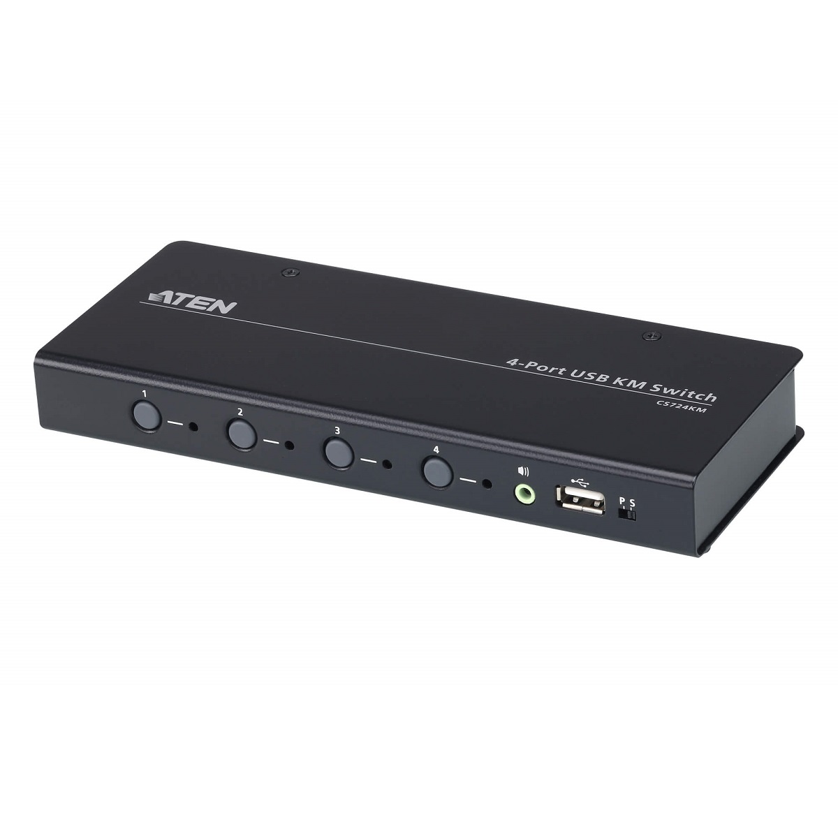 Aten 4 Port USB Boundless KM Switch 4 USB 2.0 B to USB 2.0 A cables included