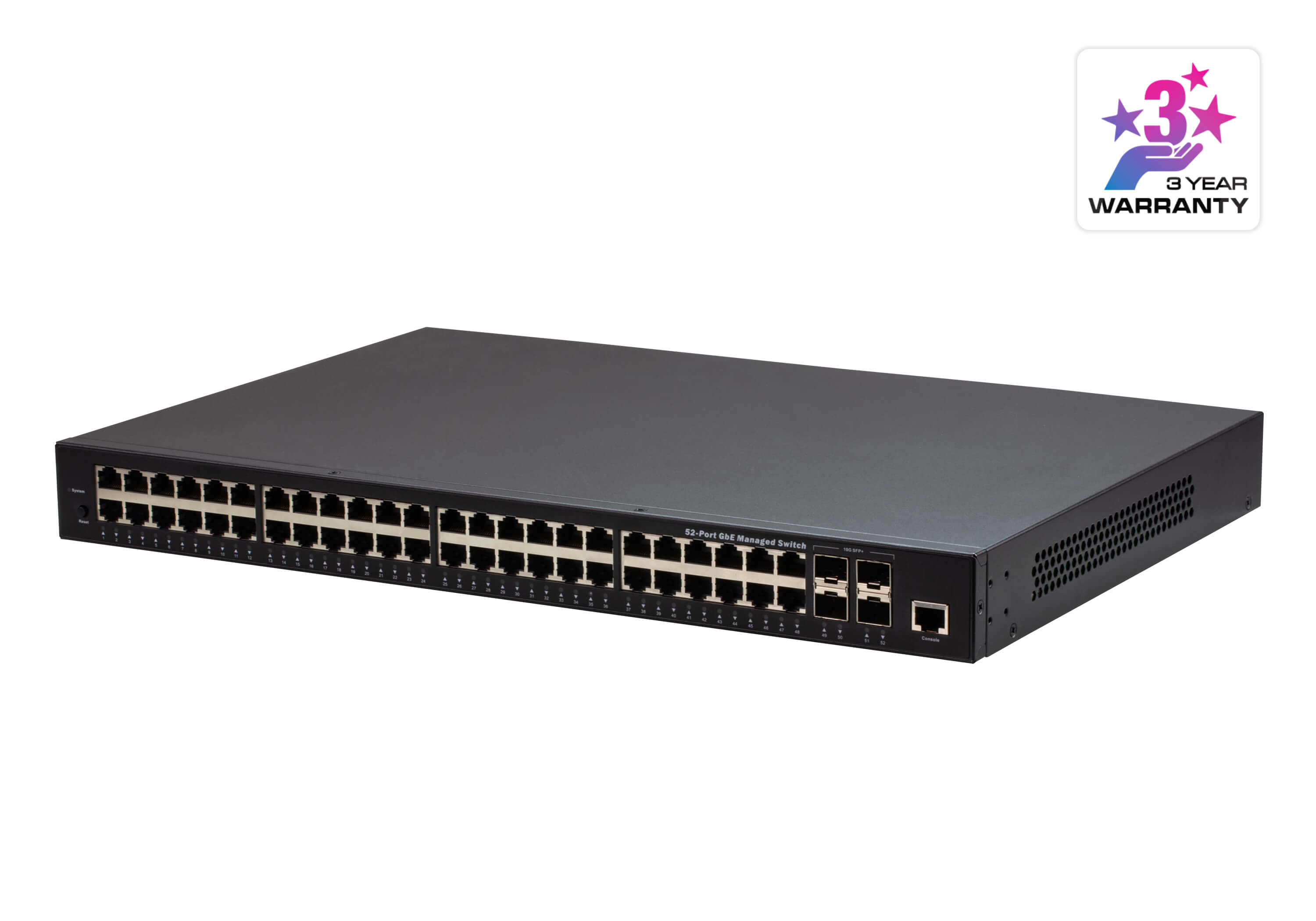 Aten Gigabit Ethernet Managed Switch, designed for use with the Aten KE/VE series of devices, 48 RJ-45 ports, IGMP v1/v2/v3 Snooping, IGMP, v1/v2 Quer