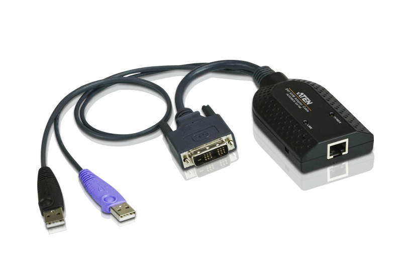 Aten DVI USB Virtual Media KVM Adapter for KH, KL, KM and KN series