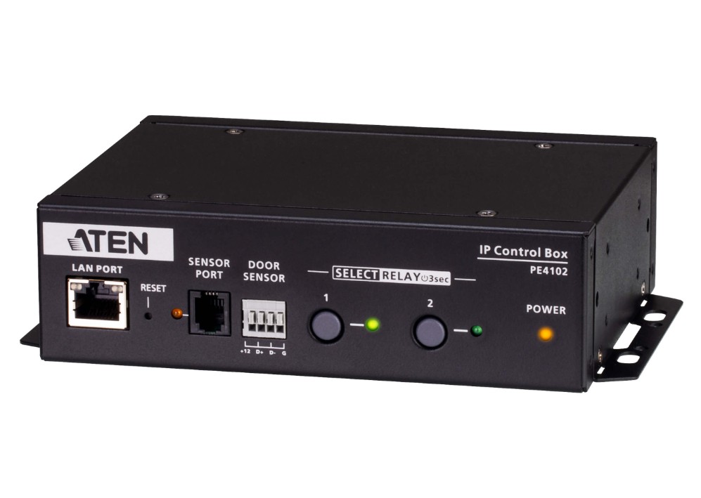 Aten PE4102G-AT-G Commercial display 2 Port 1U 10A Smart PDU with outlet control, 2xC13 Outlets, 100 - 240 VAC, Two-level password security, Remote authentication support: RADIUS
