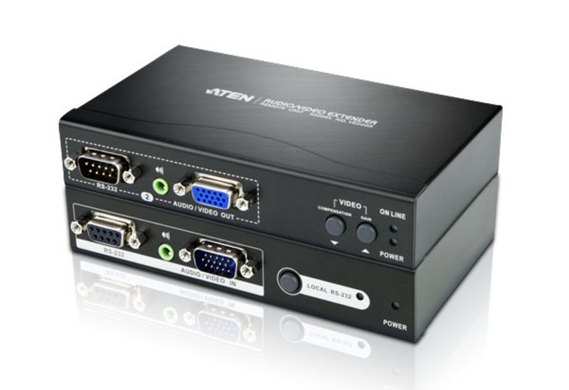 Aten VanCryst VGA Over Cat5 Video Extender with Audio and RS232 - 1920x1200@60Hz or 150m Max