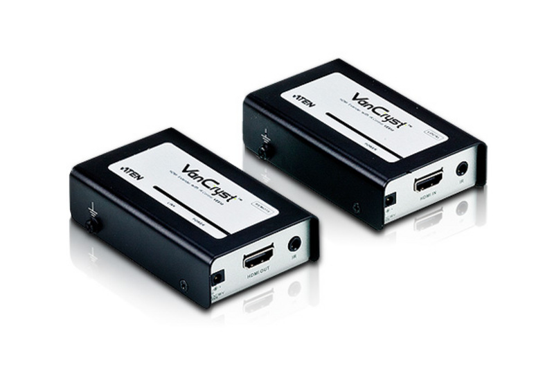 Aten VanCryst HDMI Over Cat5 Video Extender with Audio & IR Control - 1920x1200@60Hz or 60m Max VE810-AT-U