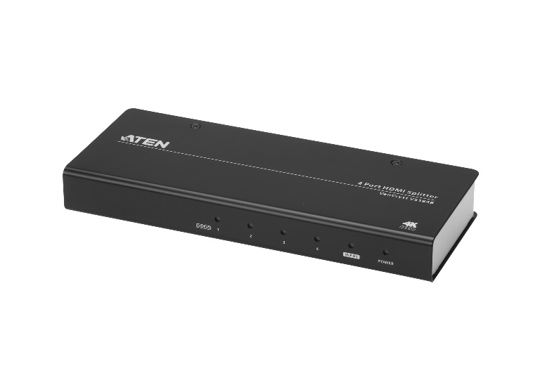 Aten 4 Port True 4K Splitter. HDMI 2.0, HDCP 2.2. Support HDR. Up to 4096 x 2160 / 3840 x 2160 @ 60Hz (4:4:4 8bits)