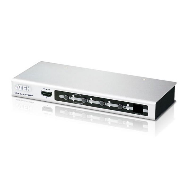 Aten VanCryst 4 Port HDMI Video Switch with Audio and Infra-Red Remote Control