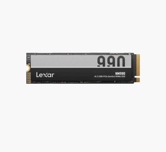 Lexar Network hardware LNM990X004T-RNNNG Internal SSD 4TB PCIe G5x4 M.2 2280 up to 14000MB/s read, 11000MB/s write - 5 year limited warranty