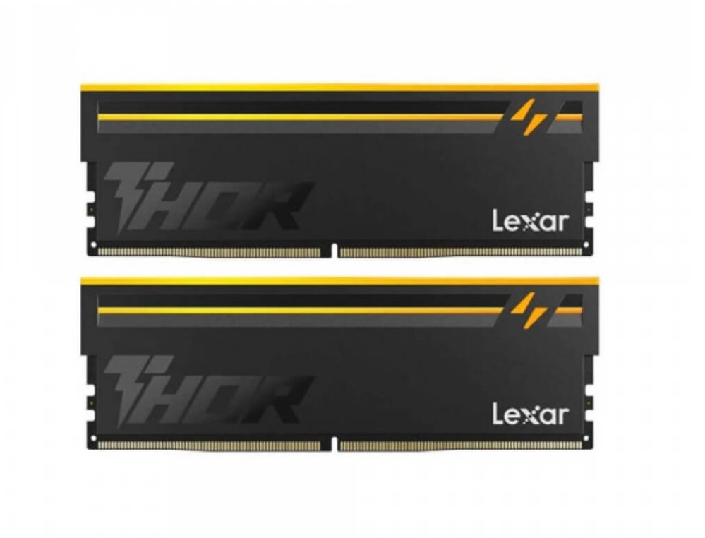 Lexar Computer system LD5U16G60C36BV-RGD DDR5 UDIMM 32GB Kit (2 x 16GB) 6000 MT/s 1.4V CL36 THOR G2 OC RGB BLACK INTEL XMP 3.0 & AMD EXPO