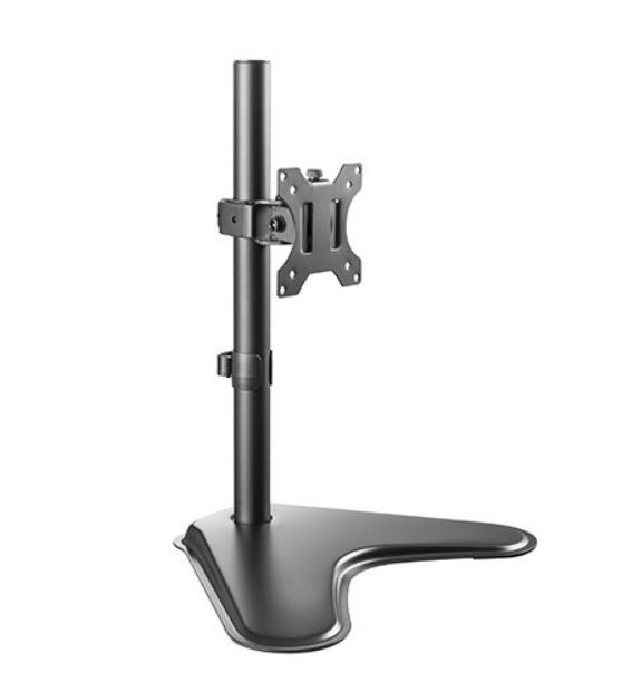 Brateck  Single Screen Economical double Joint Articulating Stell Monitor Stand  For Most 13'-32' Monitors