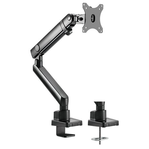 Brateck Single Monitor Aluminium Slim Mechanical Spring Monitor Arm For Most 17'-32'