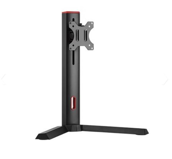 Brateck Single Screen Classic Pro Gaming Monitor Stand for Most 17'-32' Up to 8kg/Screen--Red Colour